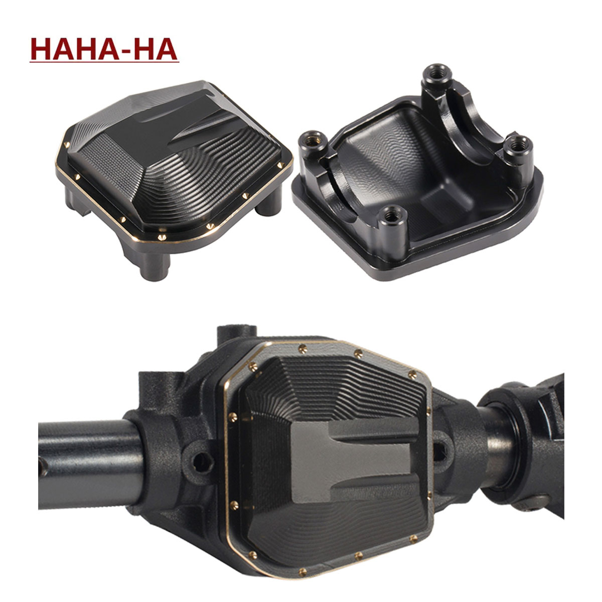 Rc Crawler 4X4 - 33g revestimento preto capa diff de