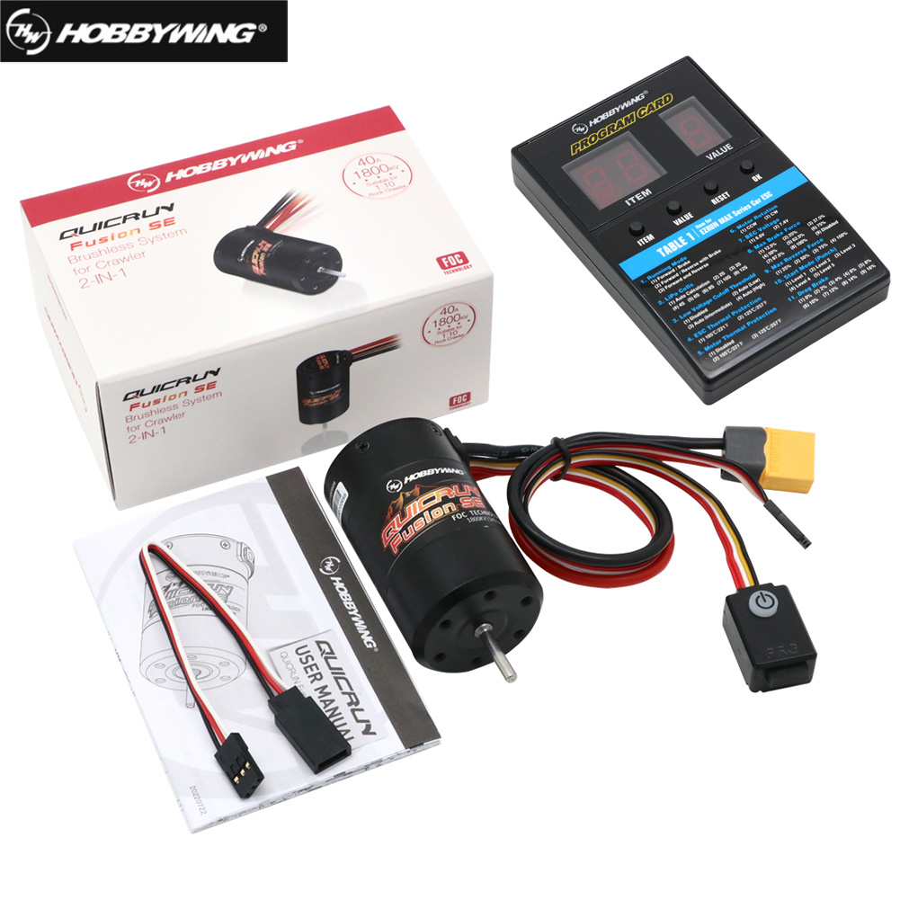 Rc Hobby Engine - Hobbywing quicrun fusion se 1200kv/1800kv motor