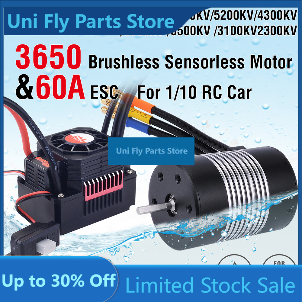 Esc Waterproof 60A - Motor Brushless Sensorless Impermeável UniFlyRocket 3650