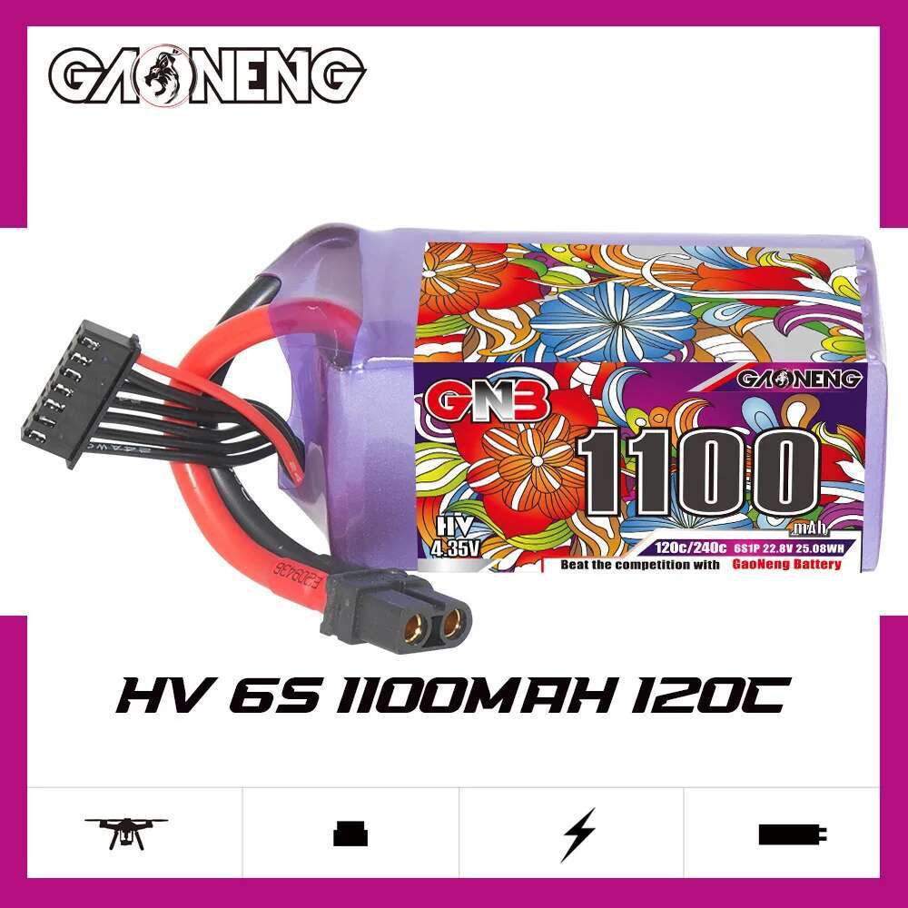 2 pces gwn 6s lipo bateria 22. - Fpv Racing Quadcopter avaliação e preço