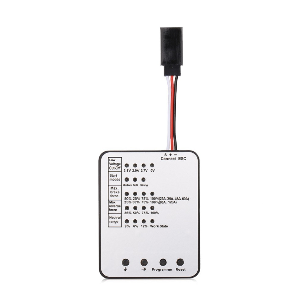 Cartão de programa ESC LED Sur - Esc Waterproof 60A avaliação e preço