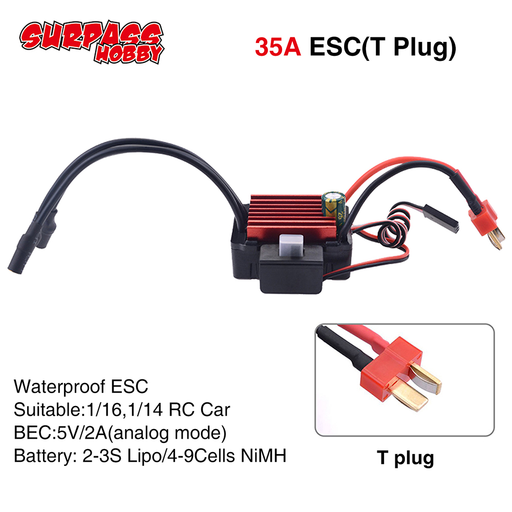 SURPASSHOBBY ESC 150A 80A 120A - Esc Waterproof 60A avaliação e preço