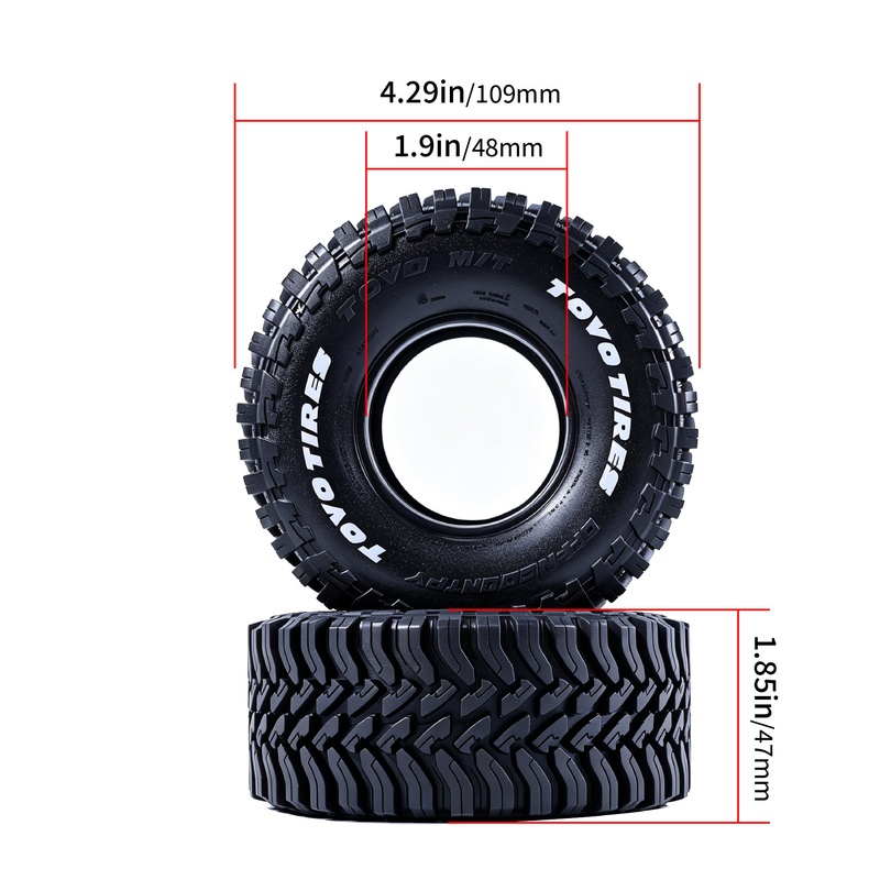 4 Pneus de Borracha para Carro - Rc Crawler 4X4 avaliação e preço