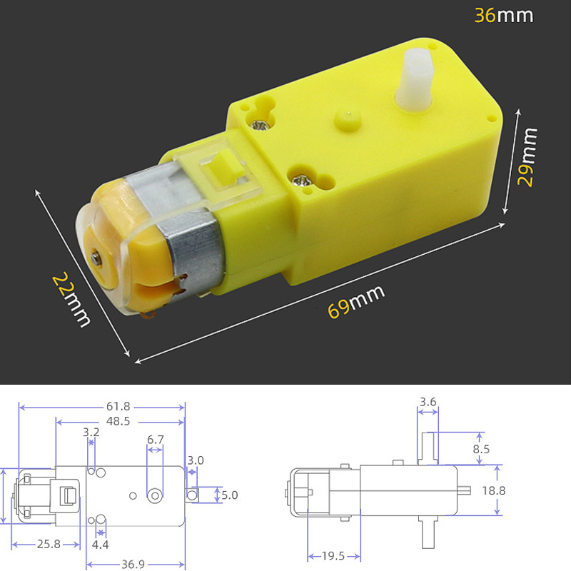 Tt motor de eixo único biaxial - Rc Hobby Wholesale avaliação e preço
