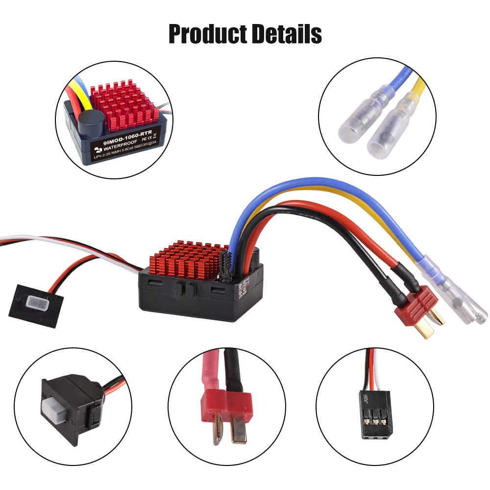9IMOD 1060 RTR 60A ESC Control - Esc Waterproof 60A avaliação e preço